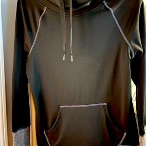 CHAMPION DUO DRY runners thick pull over with pull up neck